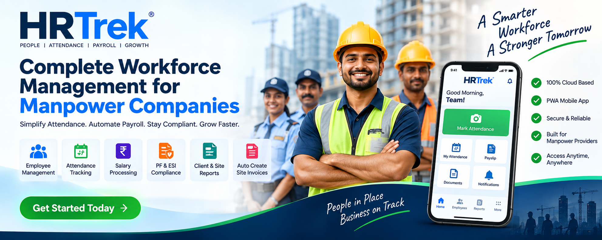 HRTrek — Complete Workforce Management for Manpower Companies